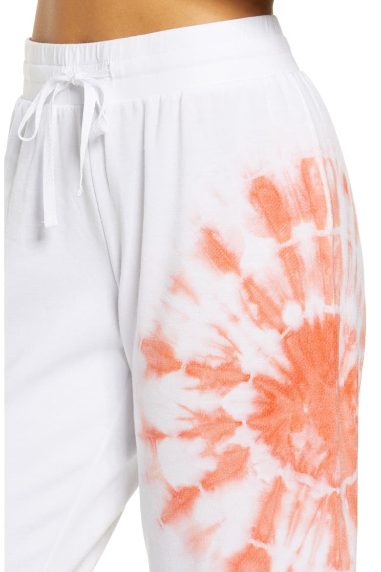 All Weekend Crop Pants, Alternate, color, WHITE PLACED TIE DYE