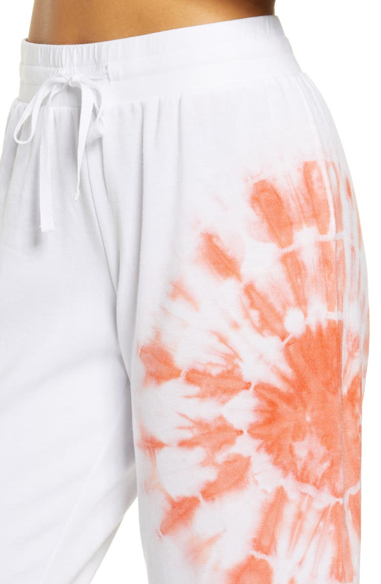 BP. All Weekend Crop Pants, Alternate, color, White Placed Tie Dye