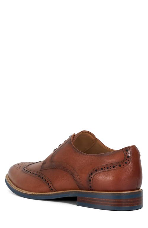 Dune London Stanford Wingtip Derby In Brown
