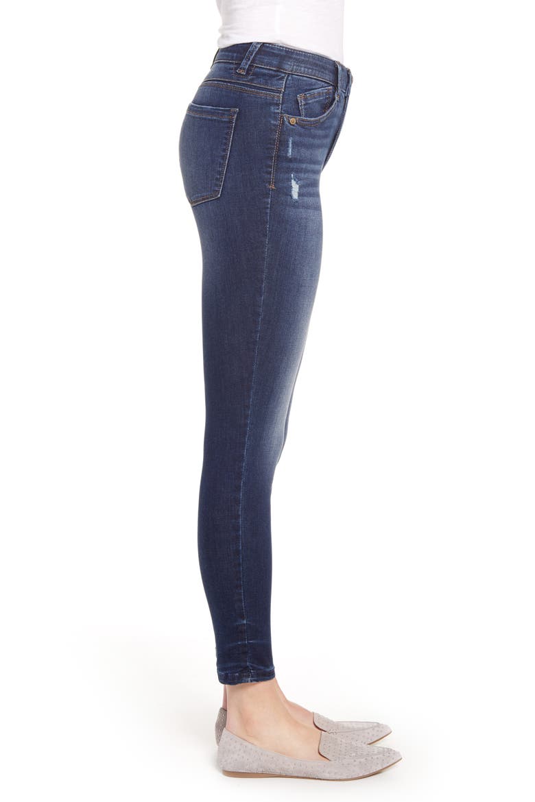 Ab-Solution Ankle Skinny Jeans (Nordstrom Exclusive), Alternate, color, BLUE