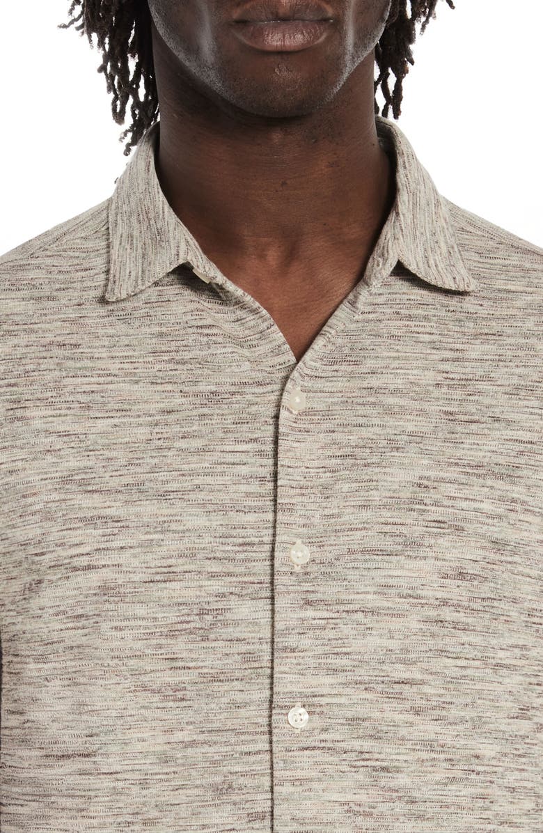 Robert Barakett Cielo Knit Button-Up Shirt, Alternate, color, Oatmeal