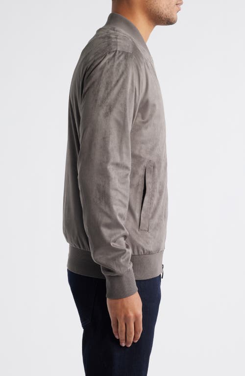 Robert Barakett Renoir Blade Collar Faux Suede Jacket In Blue
