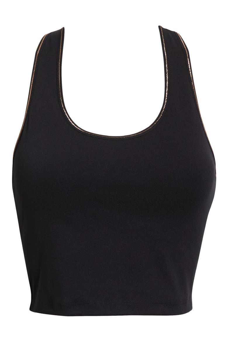 Harmony Crop Sports Tank, Alternate, color, BLACK