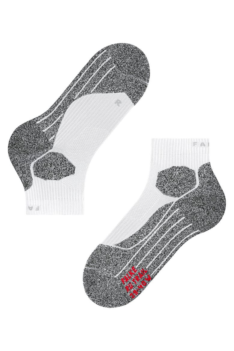 RU Trail Stabilizing Running Socks, Alternate, color, White-Mix