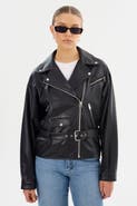 LAMARQUE Shelia | Faux Leather Biker Jacket