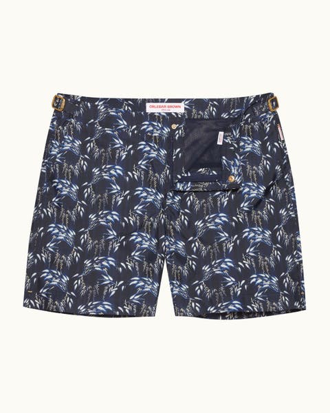 Bulldog Exclusive-Print Mid-Length Swim Shorts