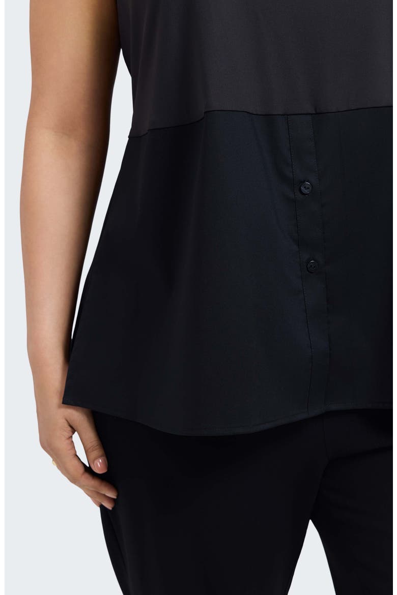 Jessie Layer Sleeveless Top, Alternate, color, BLACK