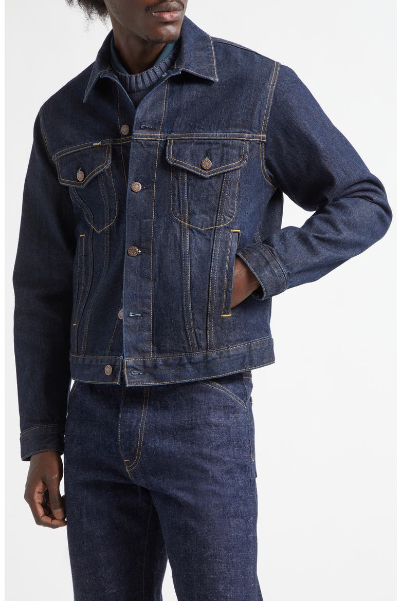 Redford Selvedge Denim Jacket, Alternate, color, INDIGO