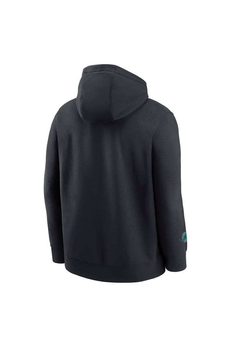 Men's Nike Pitch Blue Miami Dolphins 2025 Rivalries Collection Club Hoodie, Alternate, color, Navy