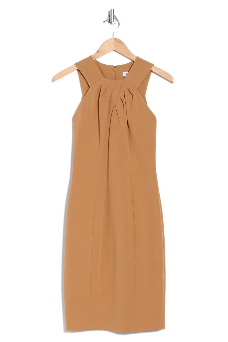 Sleeveless Sheath Dress, Alternate, color, LUGGAGE