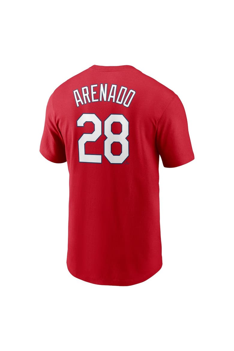Men's Nike Nolan Arenado Red St. Louis Cardinals Name & Number T-Shirt, Alternate, color, Red