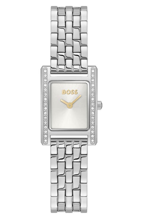 Lucy Precious Rectangular Watch, 18.5mm