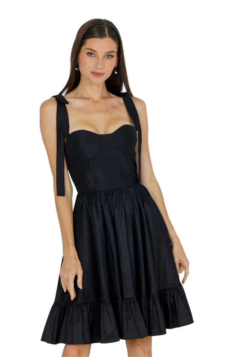 AKALIA Adeline Mini Dress, Alternate, color, Black
