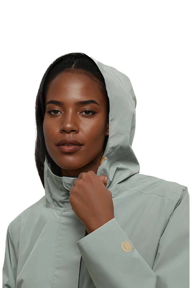Nimbus Long Rain Jacket, Alternate, color, Agave Green