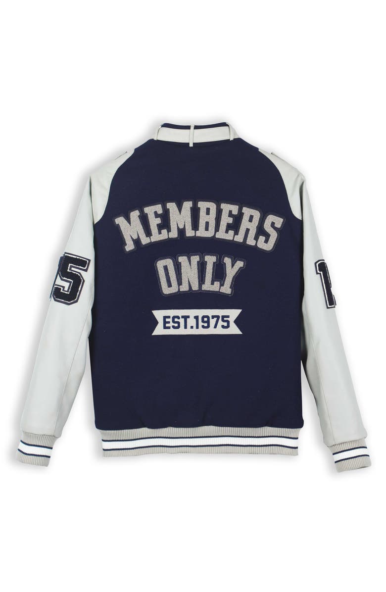 Members Only Varsity Jacket, Alternate, color, Navy