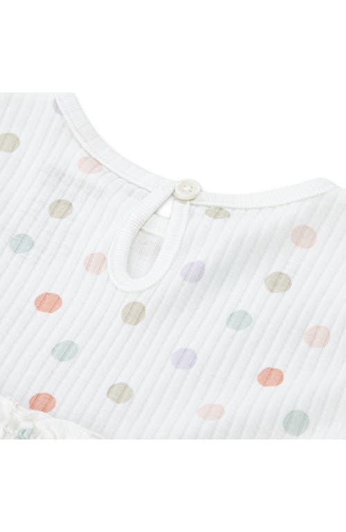 Huggies Ribbed Babydoll Top & Leggings Set In Multi