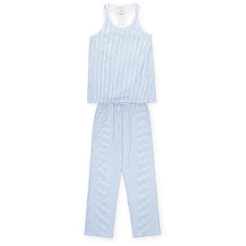 Lila And Hayes Pajama Pant Set In Blue