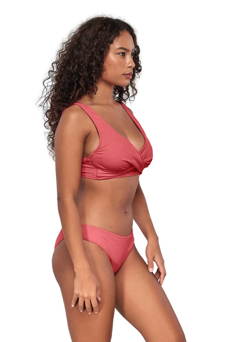 Mirabella Bikini Swimsuit Top - D Cup, Alternate, color, Hibiscus Tea