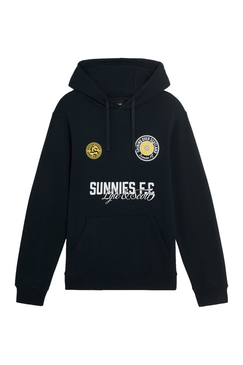 Sunnies FC Graphic Pullover Hoodie, Alternate, color, Dark Navy