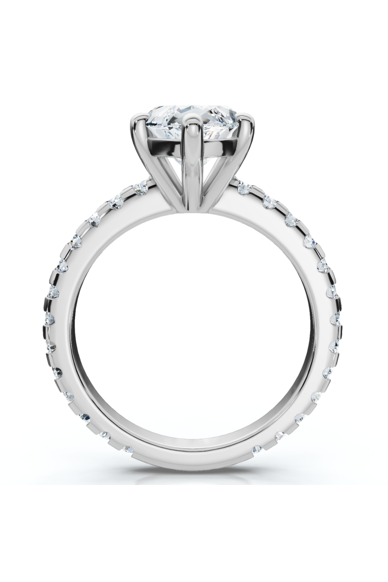 Certified 3.40Ct Marquise Diamond Engagement Ring 14k Gold Lab Grown, Alternate, color, 14k White Gold