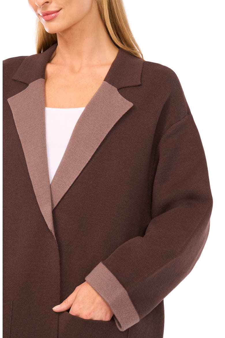 Open Front Coat, Alternate, color, DEEP COFFEE