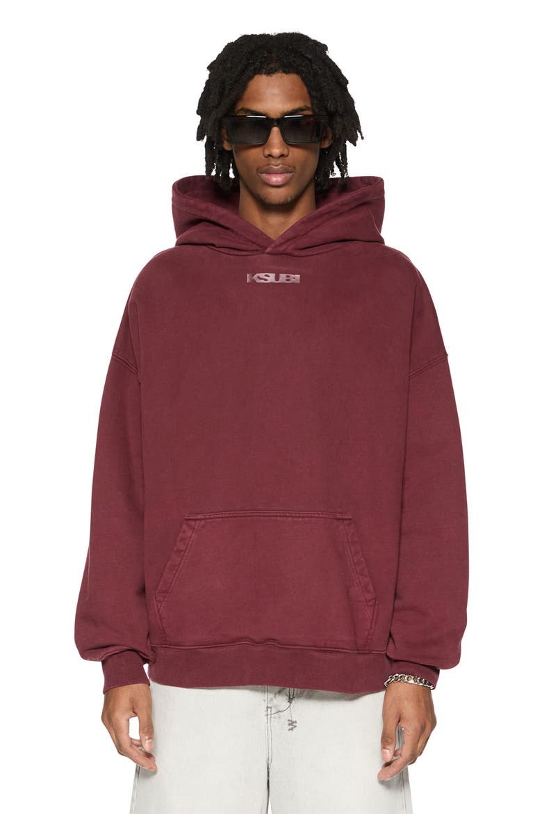 Sott Ekcess Oversize Hoodie, Alternate, color, BURGUNDY