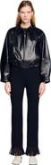 SANDRO Lamb leather jacket