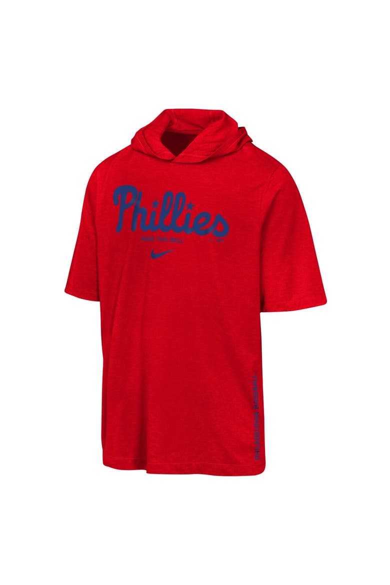 Youth Nike  Red Philadelphia Phillies Dri-FIT Hooded T-Shirt, Alternate, color, Red