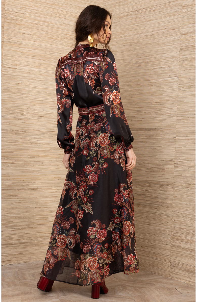 Hale Bob Araceli Organza Skirt, Alternate, color, Black