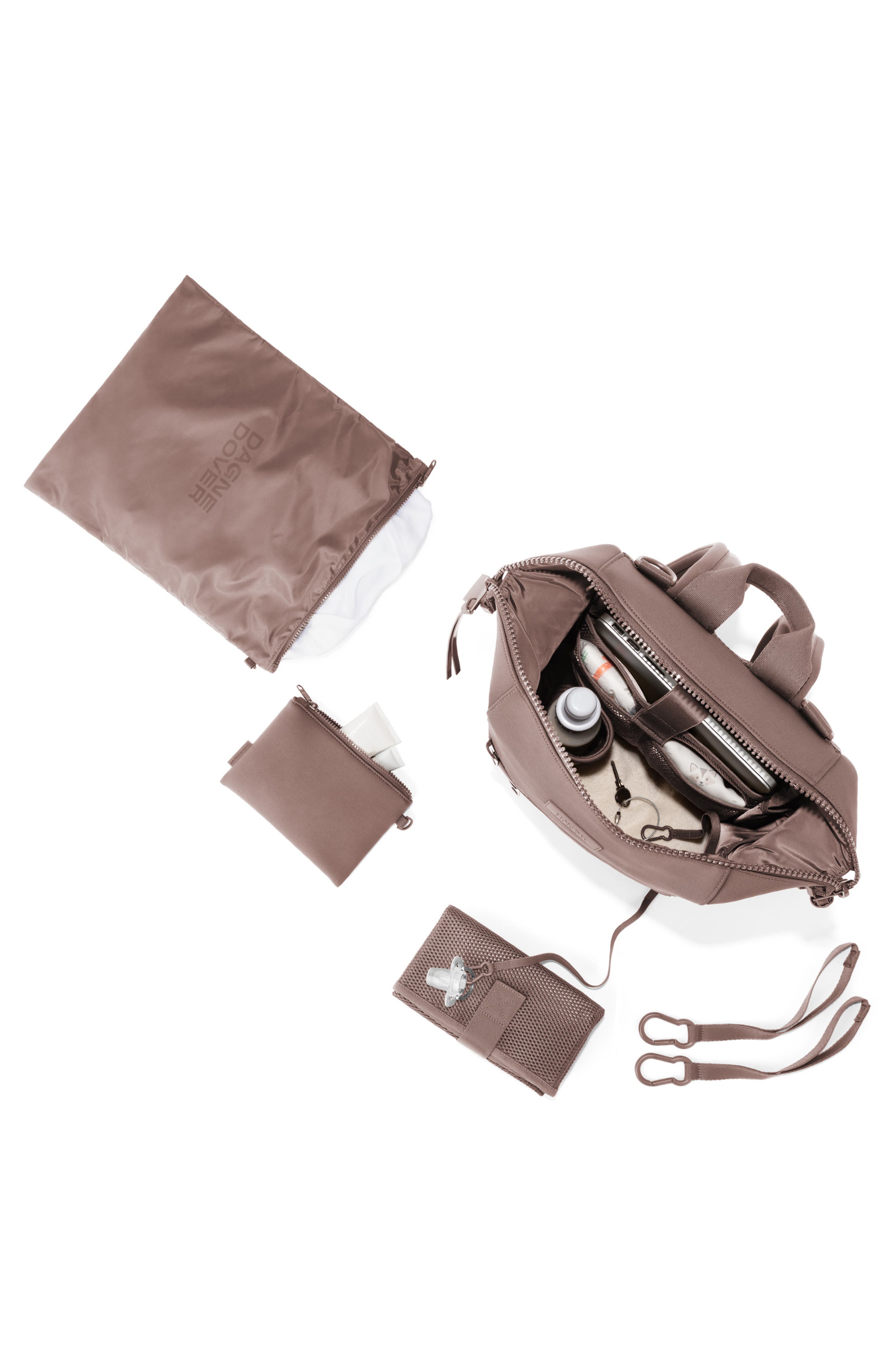 Dagne Dover Indi Medium Neoprene Diaper Backpack, Alternate, color, Dune