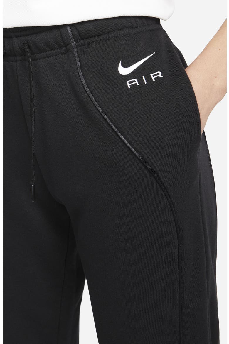 Air Fleece Joggers, Alternate, color, BLACK/ BLACK/ WHITE