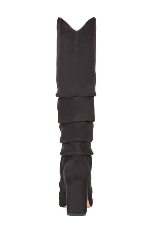 Marc Fisher Pointed Toe Knee High Boot In Black