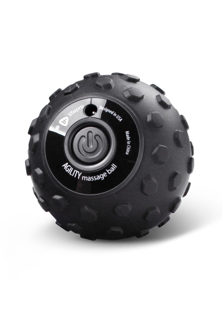 Agility Vibrating Massage Ball  4 Speed Deep Tissue Trigger Point Therapy Ball, Main, color, Black