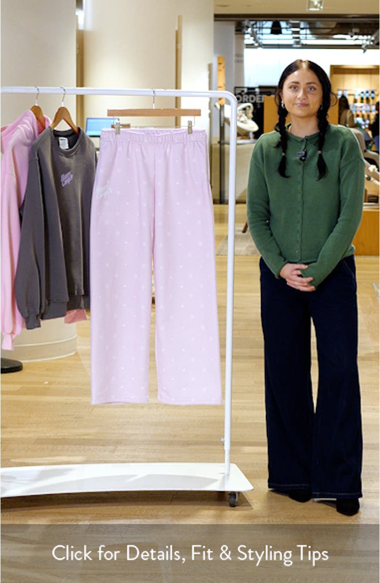 Snow Angel Core Wide Leg Sweatpants, sales video thumbnail