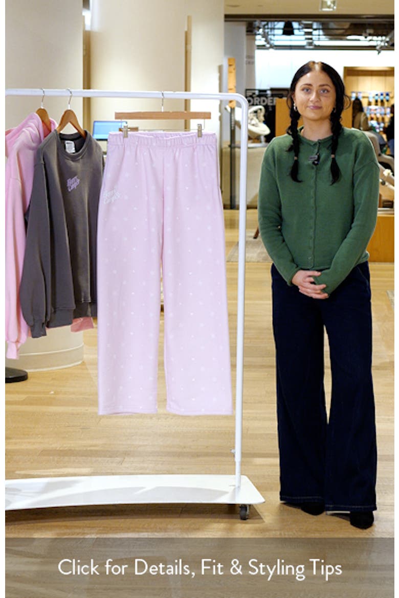 Snow Angel Core Wide Leg Sweatpants video