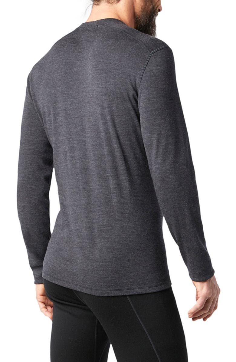 Smartwool Merino 250 Base Layer Long Sleeve Crewneck Shirt, Alternate, color, Charcoal Heather