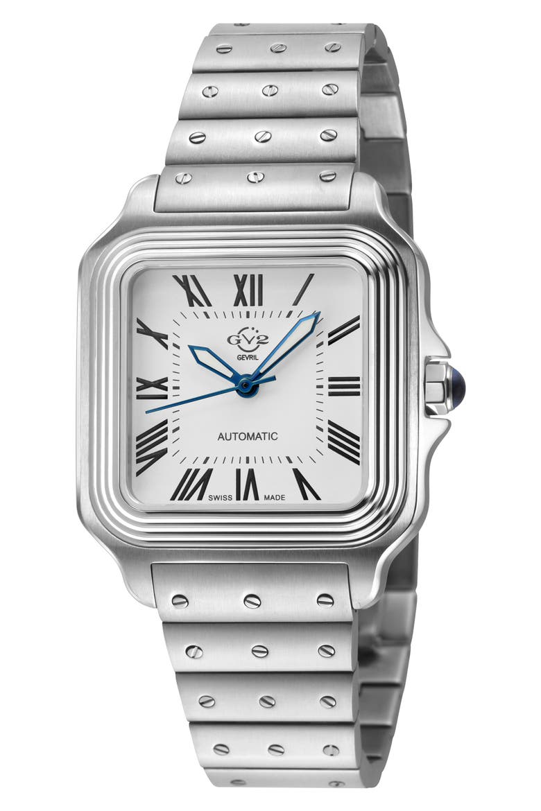 Lusso LX Automatic Bracelet Watch, Main, color, SILVER