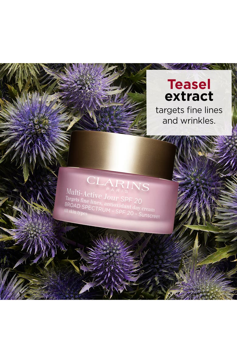 Clarins Multi-Active Anti-Aging Day Moisturizer with SPF 20 for Glowing Skin, Alternate, color,