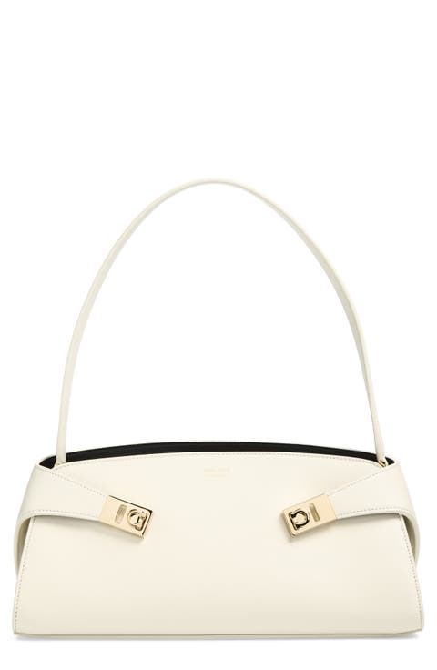 Hug Leather East/West Shoulder Bag