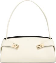 FERRAGAMO Hug Leather East/West Shoulder Bag