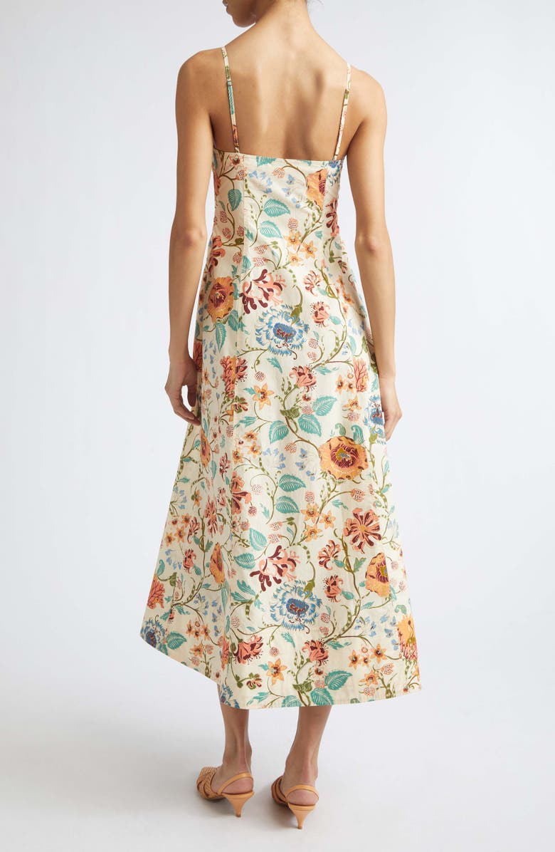 Ulla Johnson Fiora Floral Cotton Dress, Alternate, color, Abalone