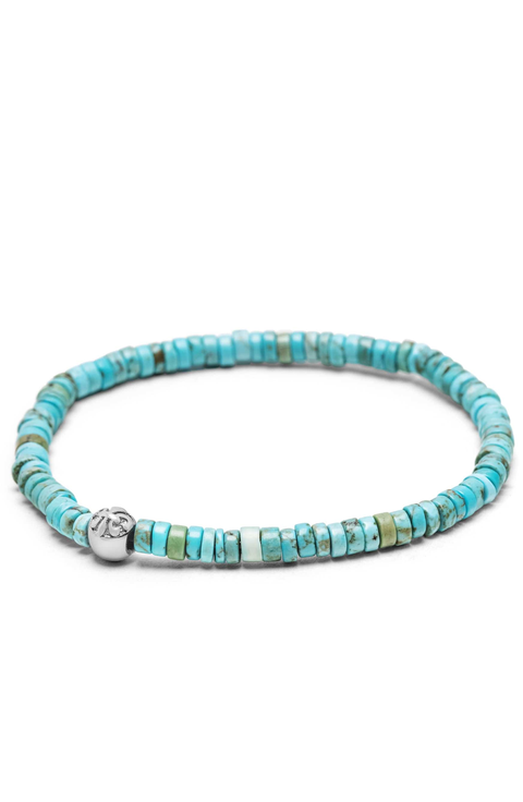 Turquoise Heishi Bead Wristband