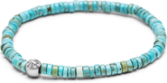 Nialaya Turquoise Heishi Bead Wristband