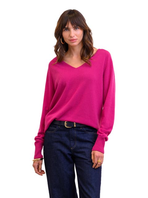 Geelong Wool Slouch V-Neck Sweater