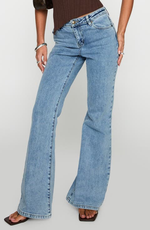 Magic Mirror Mid Rise Bootcut Jeans (Ice Wash)