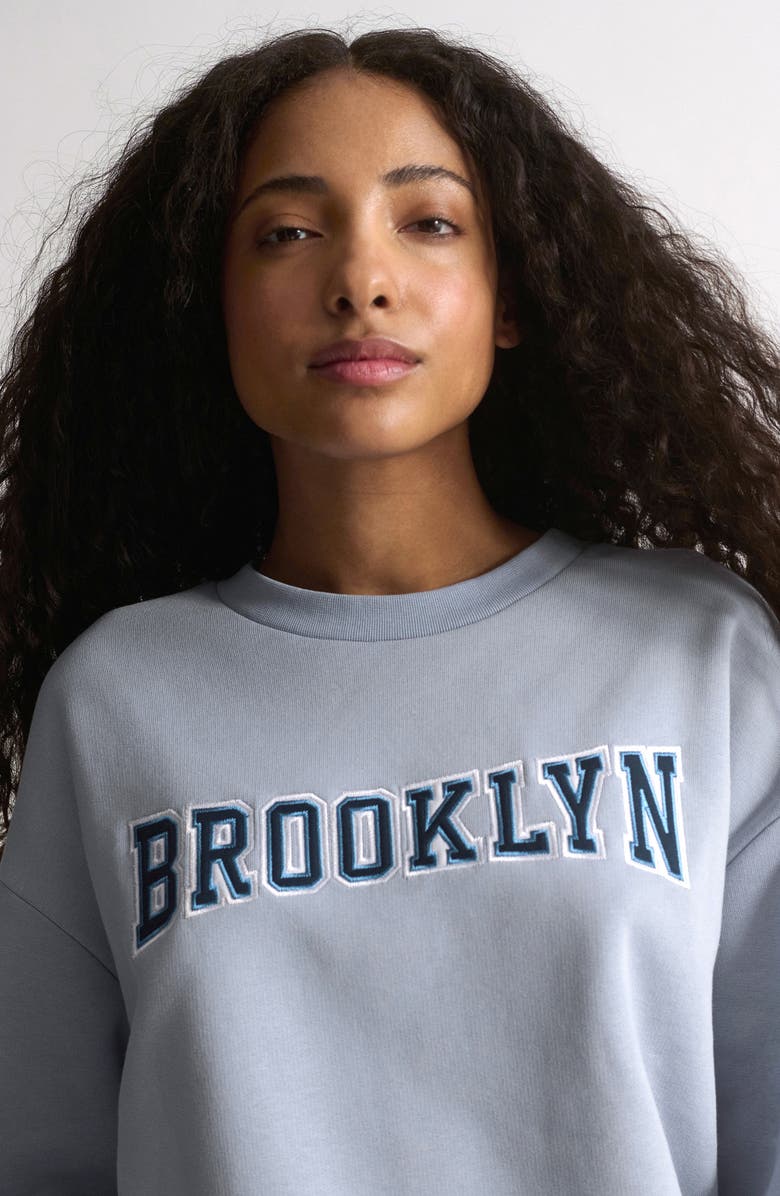 Brooklyn Industries Logo Crewneck Sweatshirt, Alternate, color,
