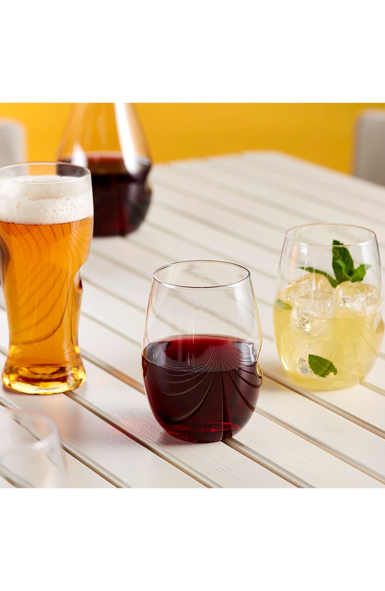 Govino Set of 4 Stemless Shatterproof Red Wine Glasses, Alternate, color,