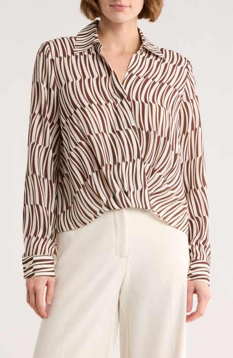 Gemma + Jane Crossover Long Sleeve High-Low Top