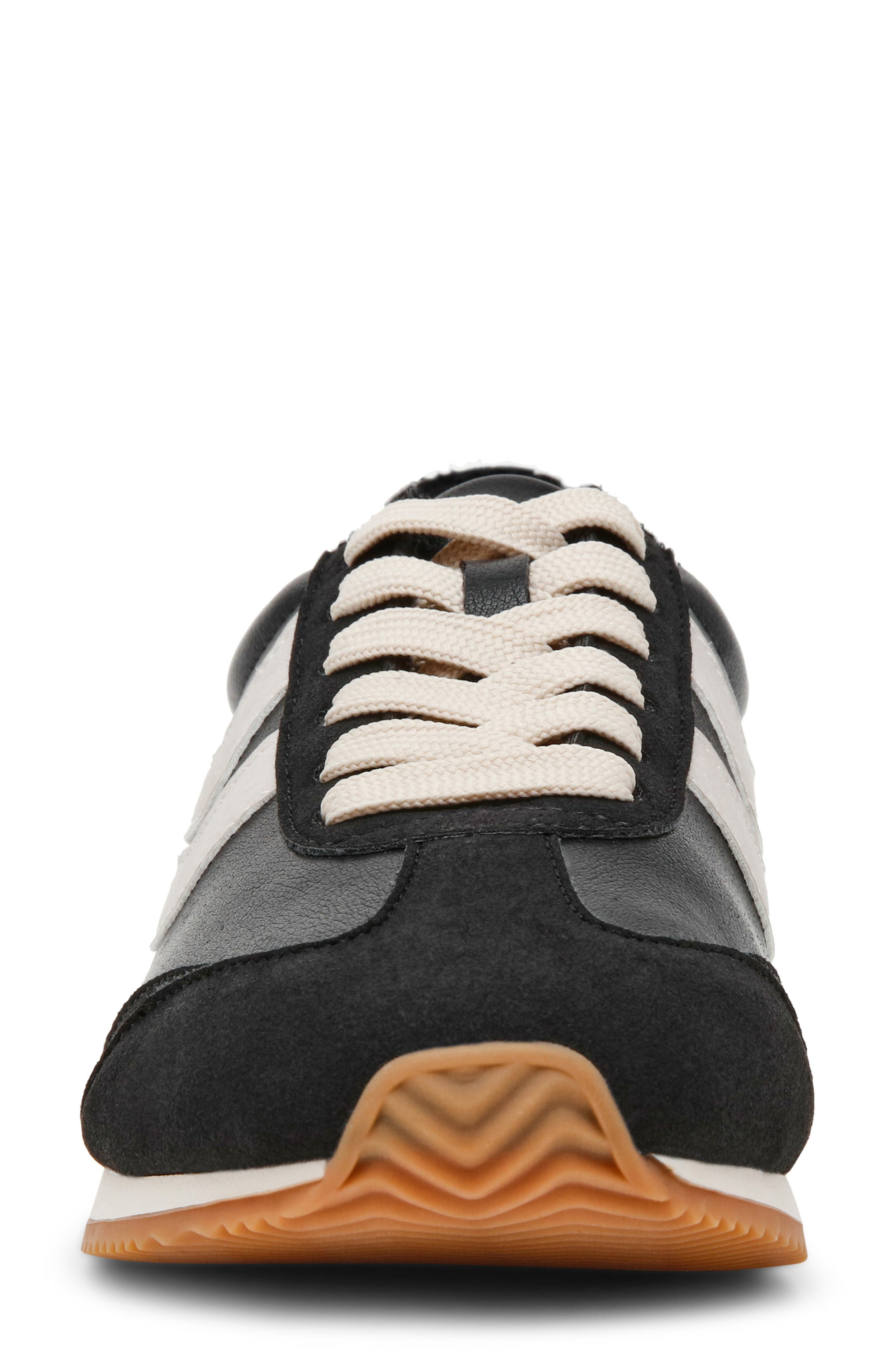 DV by Dolce Vita Hype Faux Shearling Lined Sneaker, Alternate, color, Black Suede