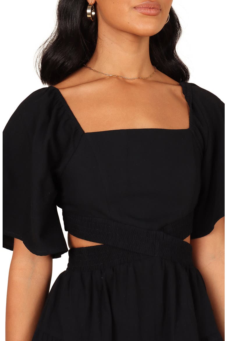 Jordyn Cutout Minidress, Alternate, color, BLACK